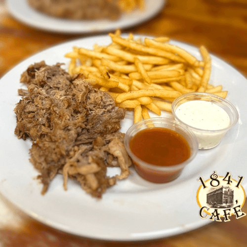 "Edgemont WFO" Pulled Pork Plate.