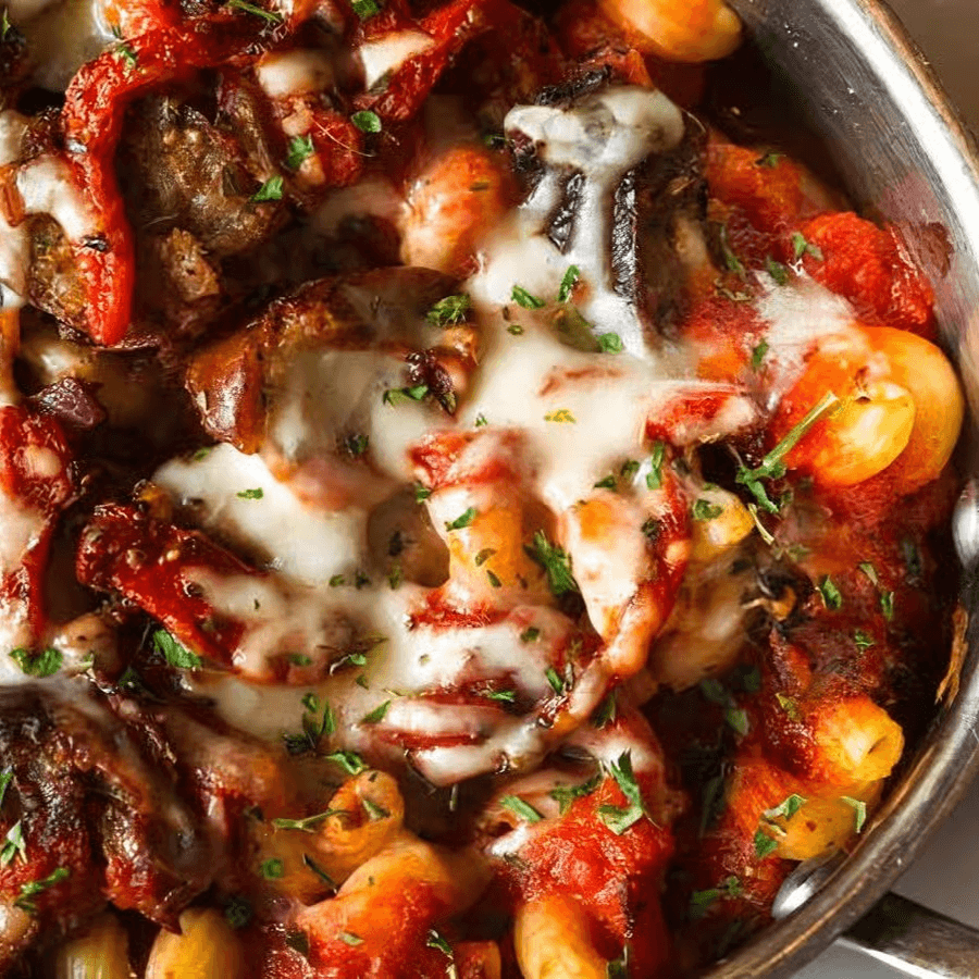 Sausage & Peppers Rustica.