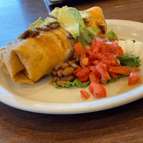 Queso Breakfast Burrito.