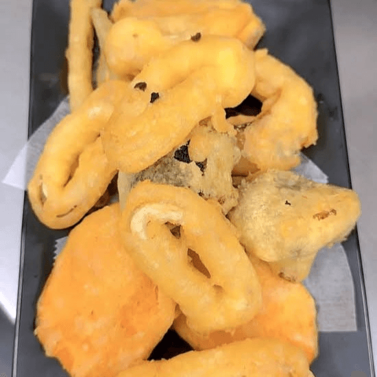 Calamari Tempura Appetizer.