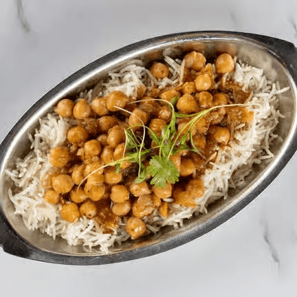 Chickpeas and Rice (Vegan & Gluten Free).