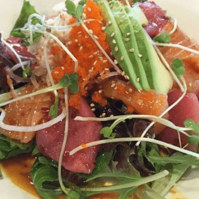 Sashimi Salad.