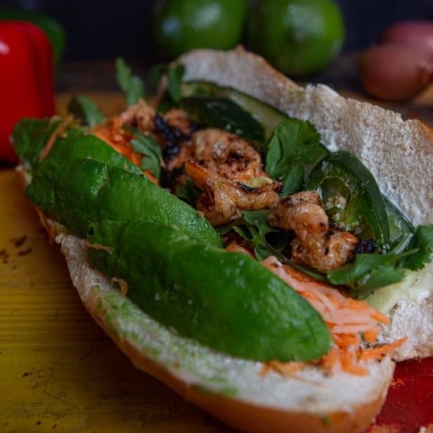 Banh Mi Tom Bo.