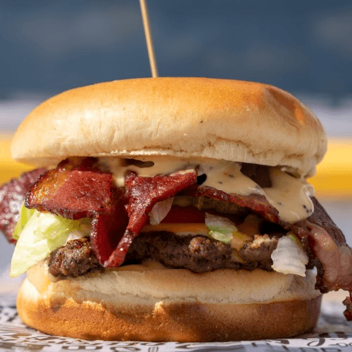 Bacon Student Burger.