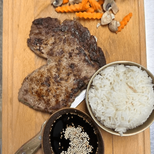 Ribeye Steak Teriyaki.