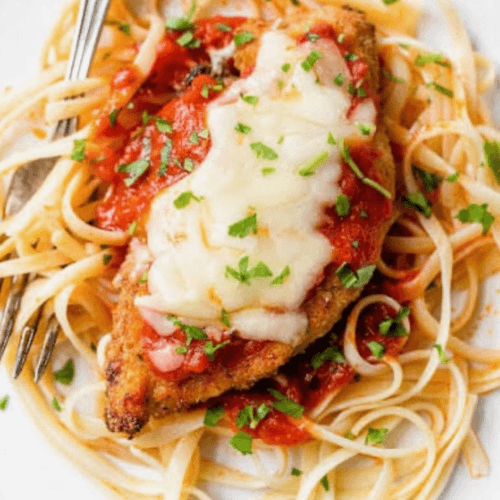 CHICKEN PARMIGIANA..