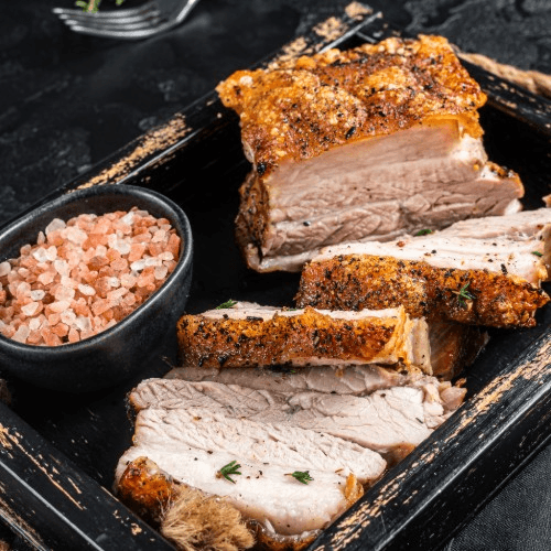 Slow Roasted Pork Belly.