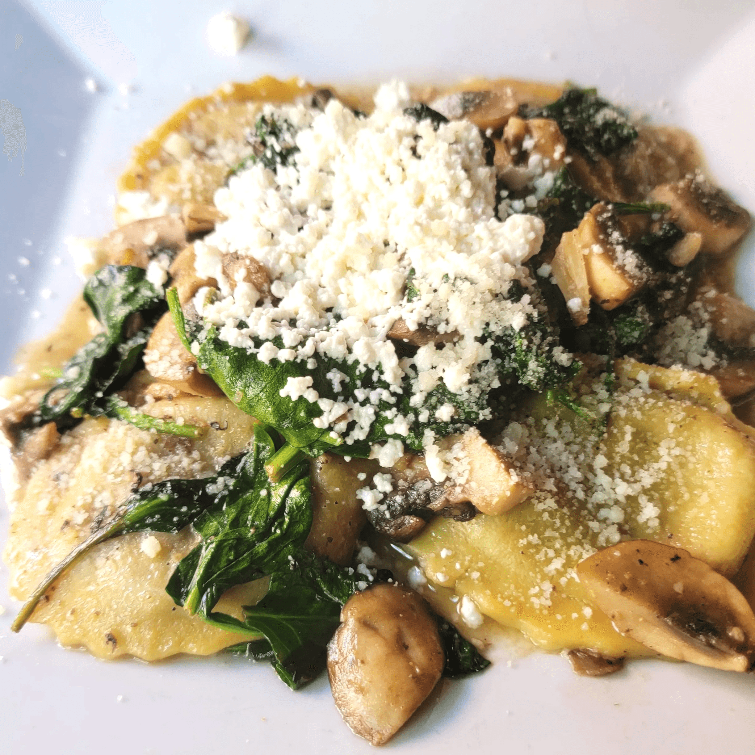 Mushroom Ravioli.