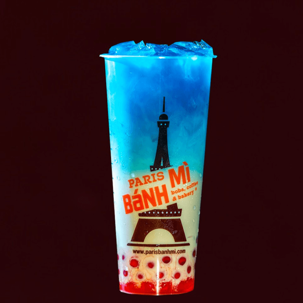 12.BUTTERFLY PEA MILK TEA.