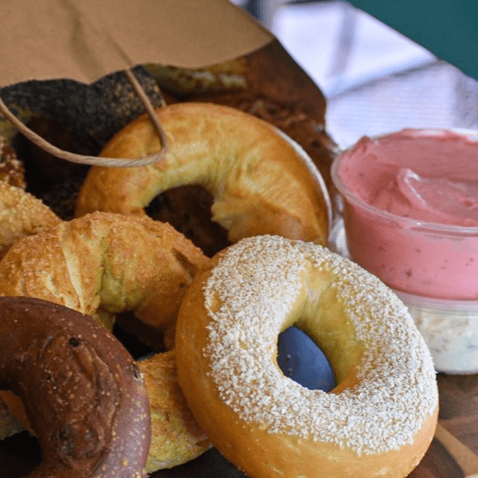 GLUTEN FREE DOZEN (12)+2 TUBS CREAM CHEESE.