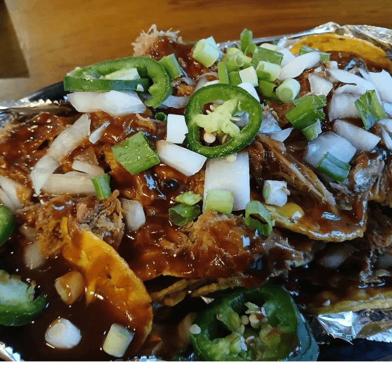 Loaded Pulled Pork Nacho.