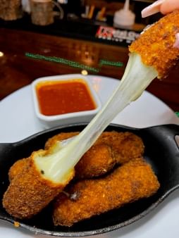 Housemade Crispy Mozzarella.