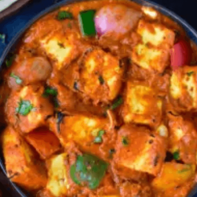 Paneer Tikka Masala (Cottage cheese).