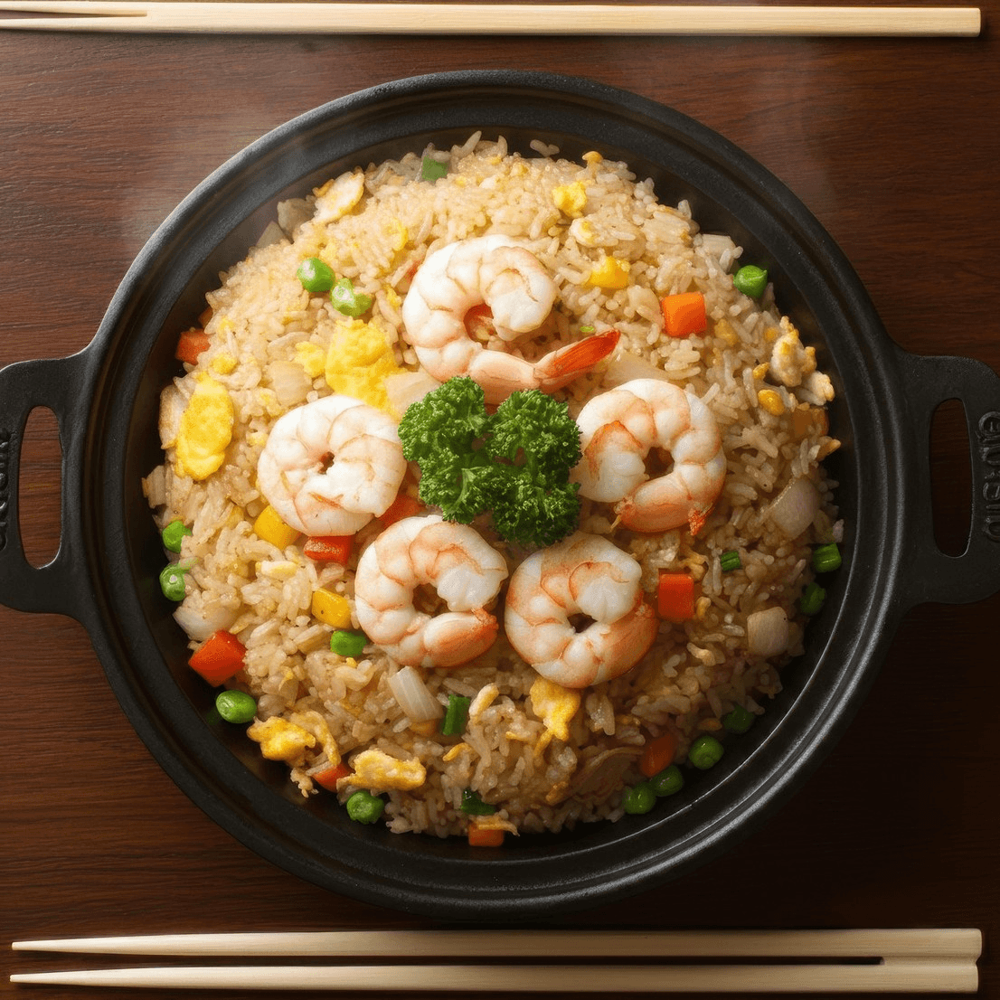 Shrimp fried rice.