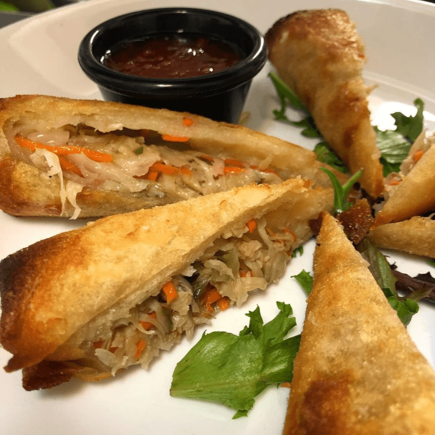 Thai Vegetable Spring Rolls.