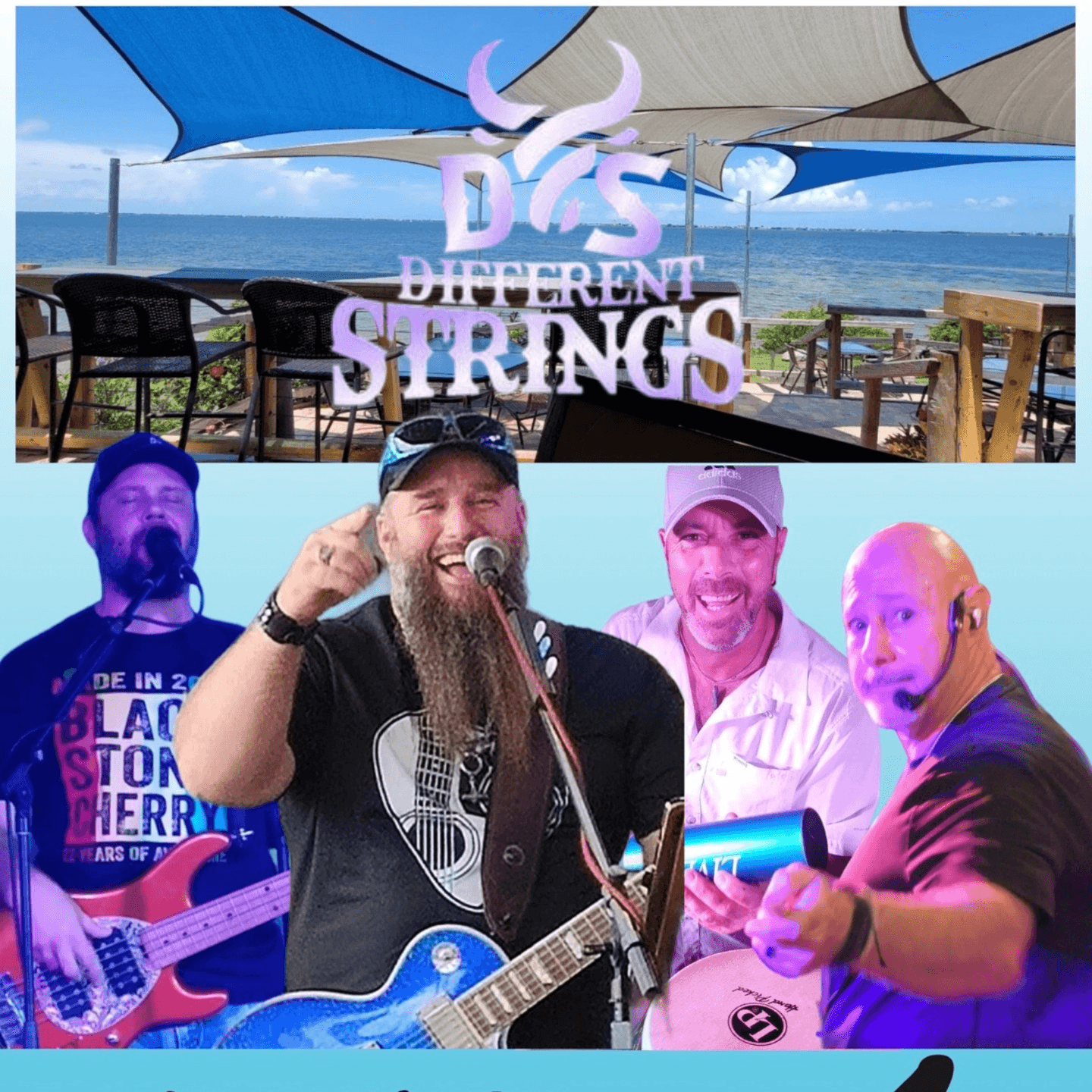 Different Strings Band August 8th 6:30-10:30