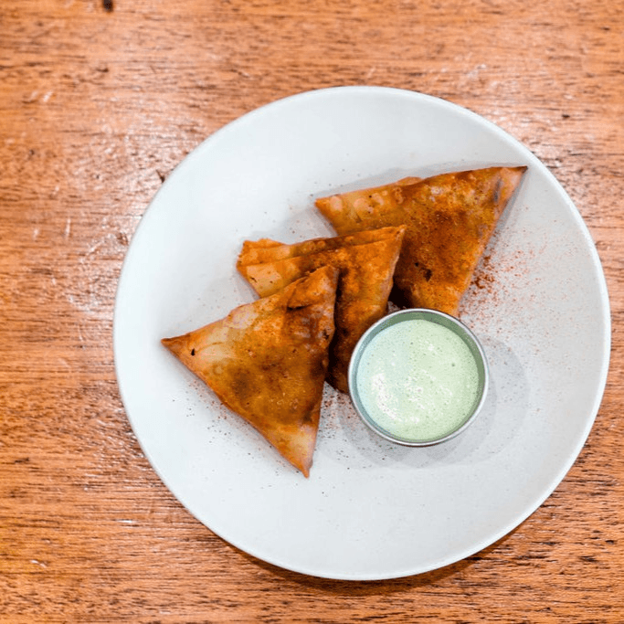 Somali Sambusa with Lamb.