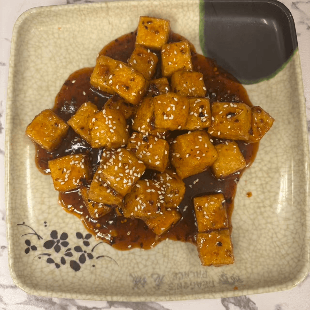 Sesame Tofu.
