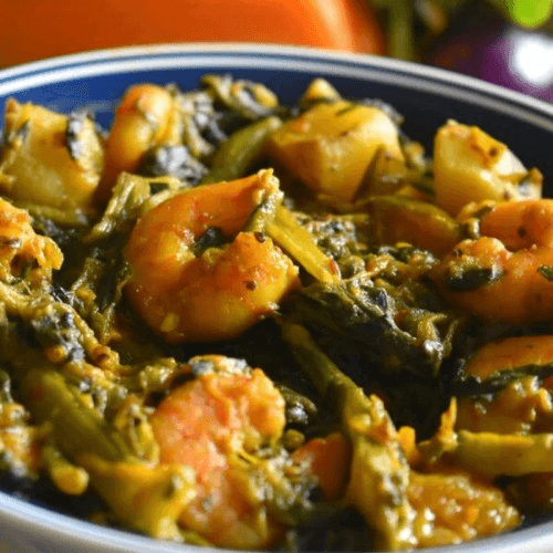 Shrimp Saag.