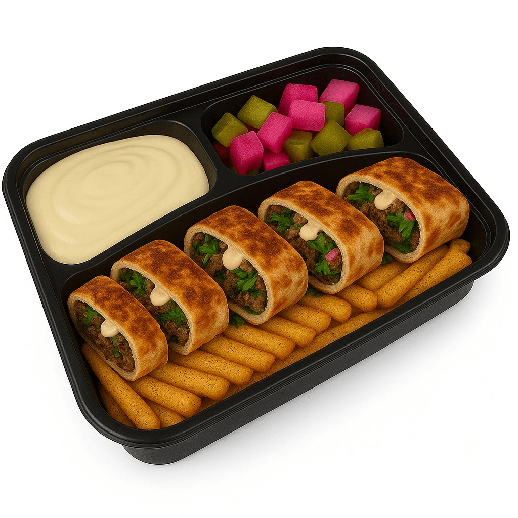 Beef Shawarma Arabic Meal.