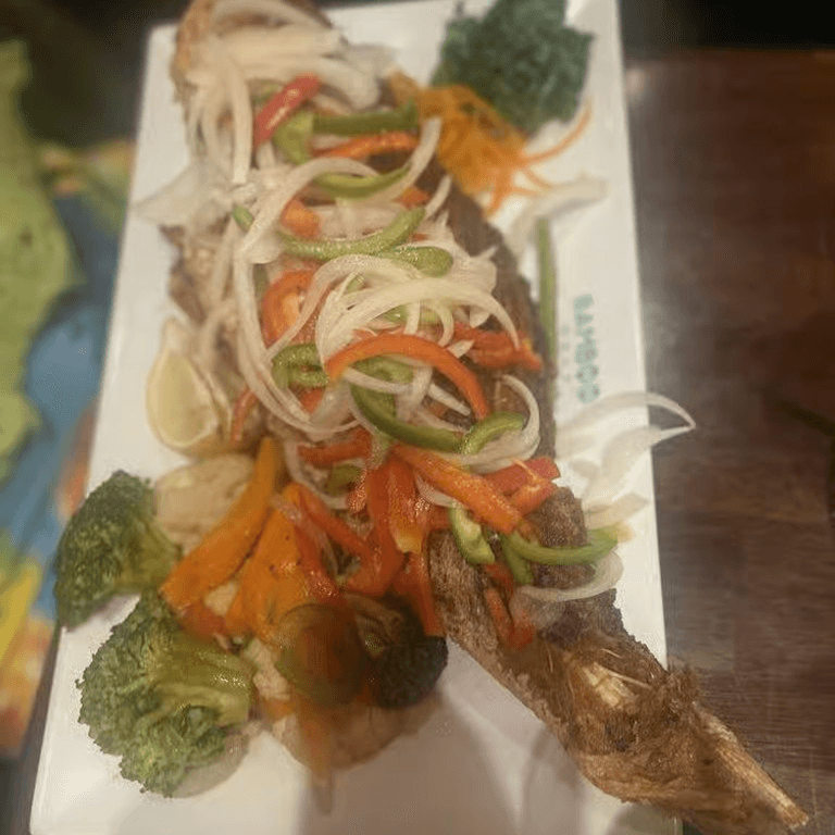Fried Snapper (serves 6).