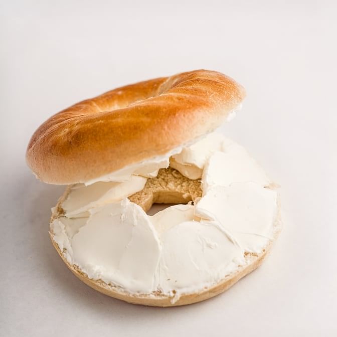 Cream Cheese Bagel.