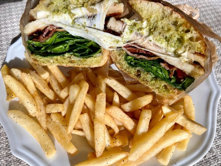 Tuscan Chicken Sandwich.