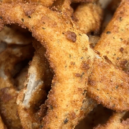 Fresh Cut Onion Rings.