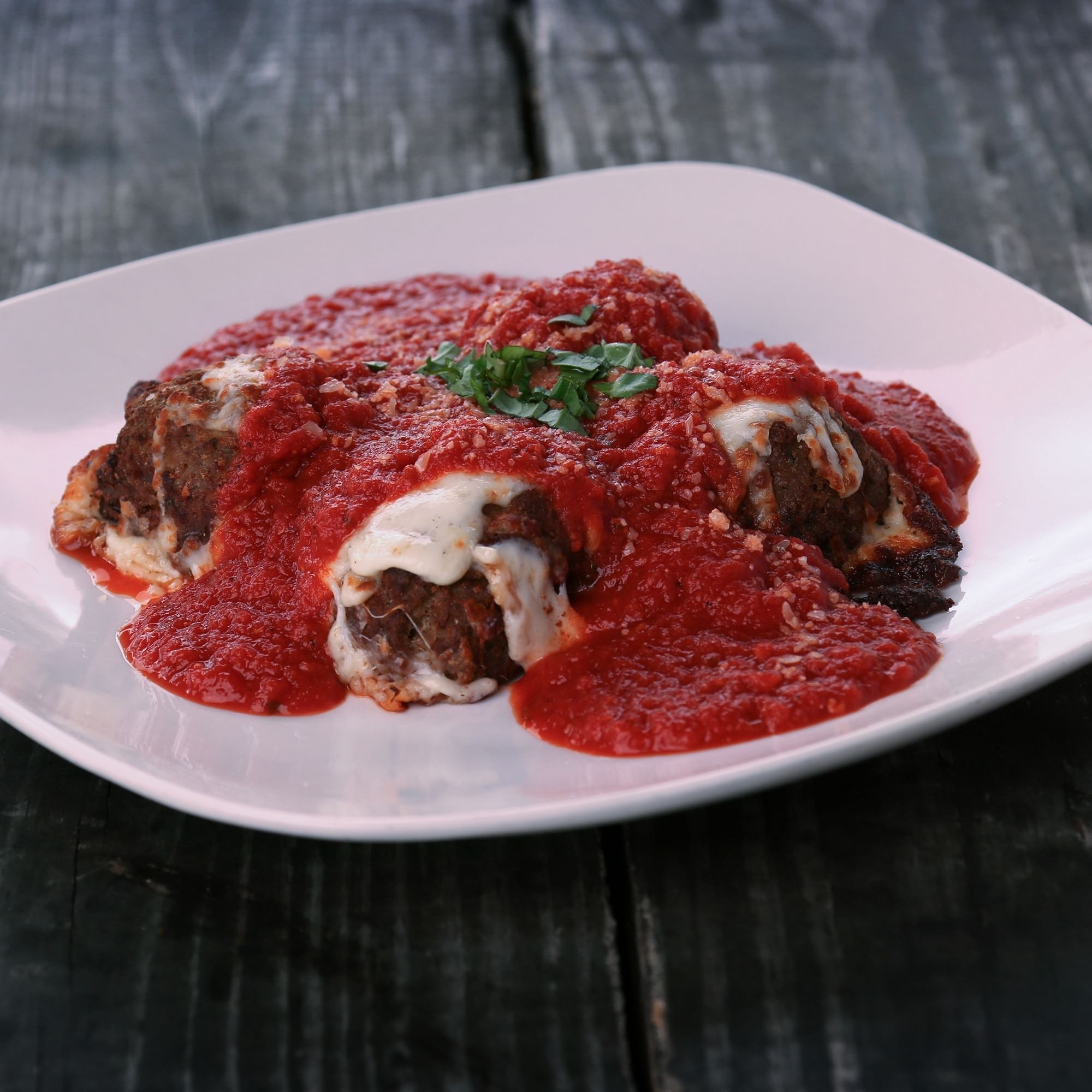 Mozzarella Meatballs.