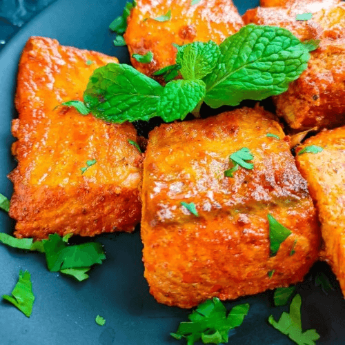 Salmon Tandoori.