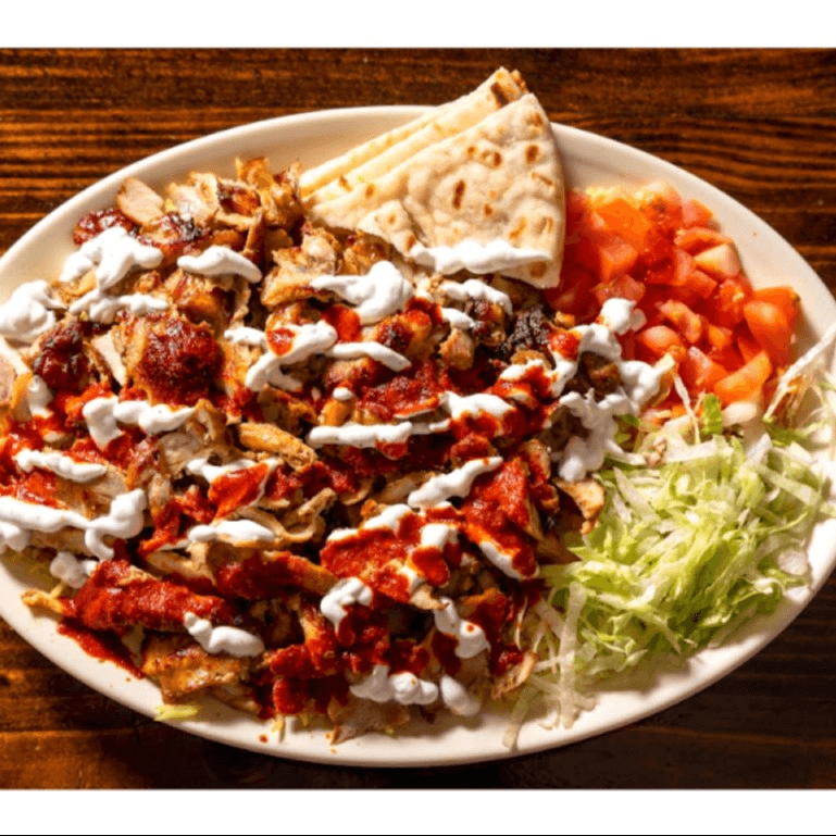 Chicken Shawarma over Rice.