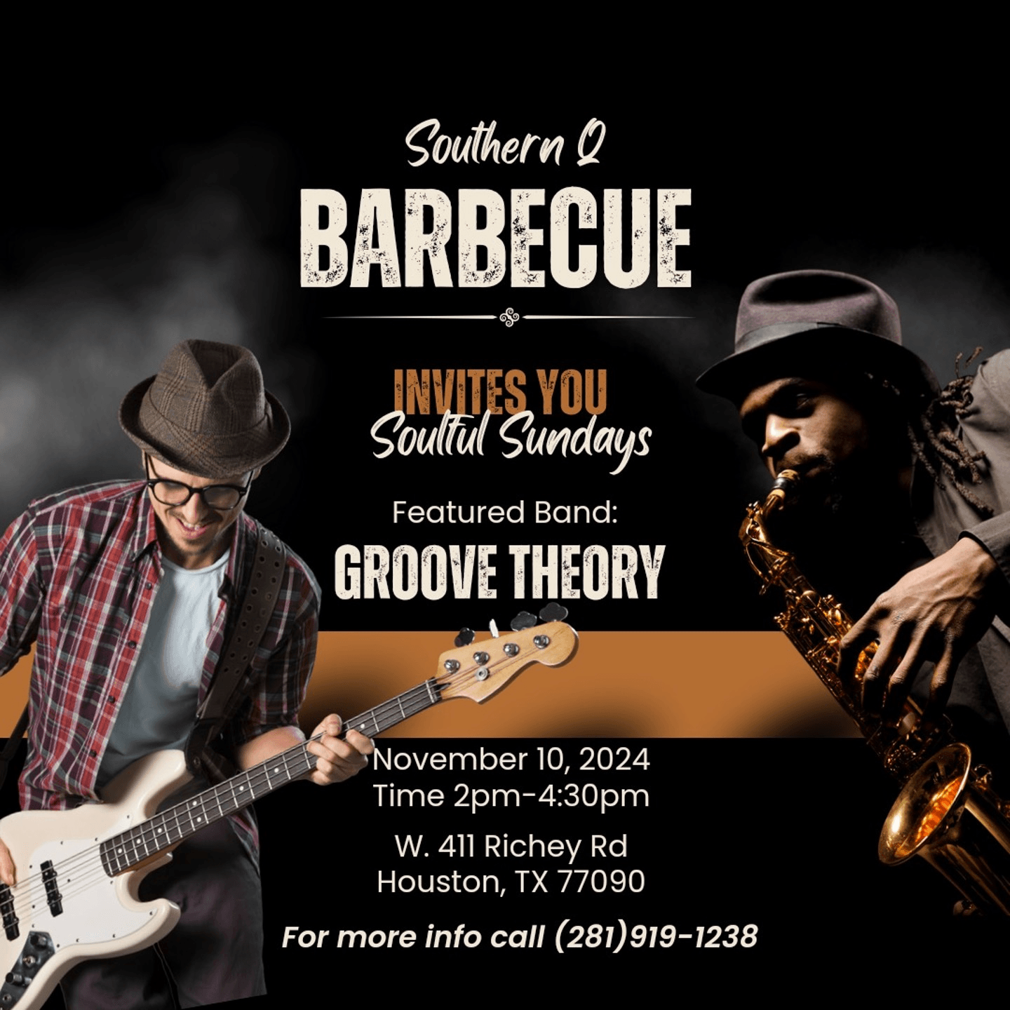 Live Music: Groove Theory  Soulful Sunday