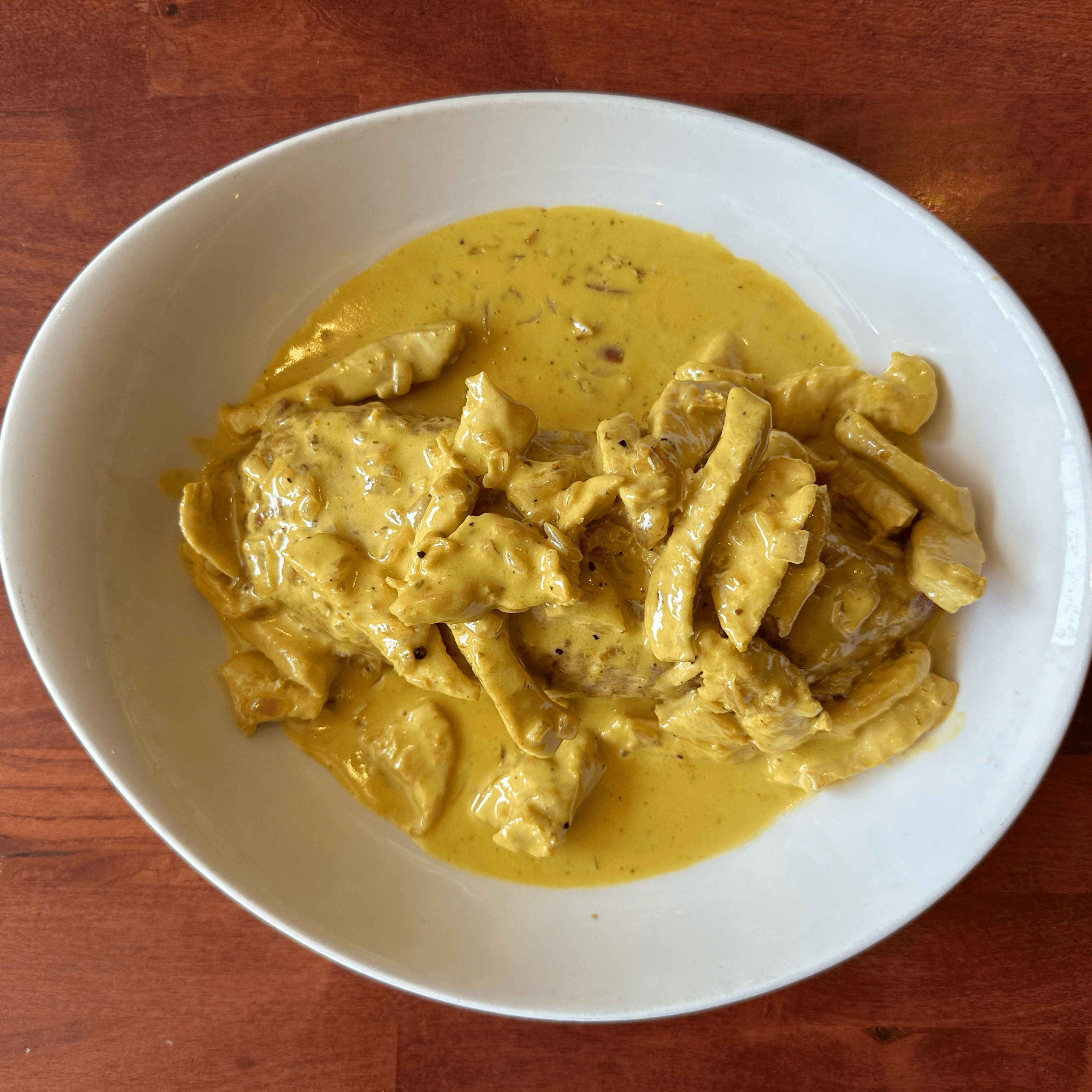 Tacu Tacu De Pollo en Salsa.