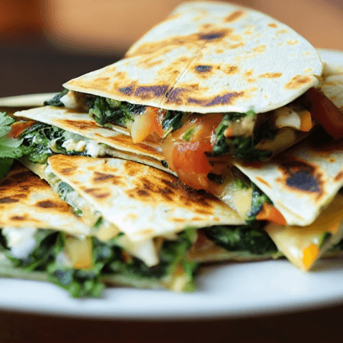 Spinach Quesadilla.