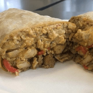 Chicken Tikka Masala Burrito Boxed Lunch.