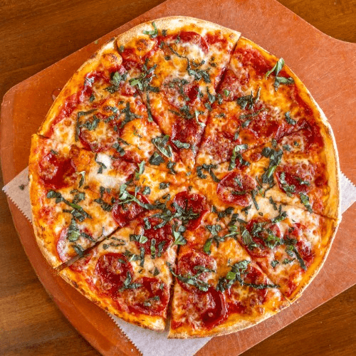 Hot Honey Pepperoni Pizza.