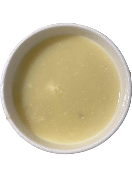 Bowl of Soup with Crackers.