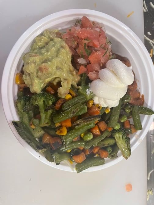 Roasted Vegetable Rice Bowl.