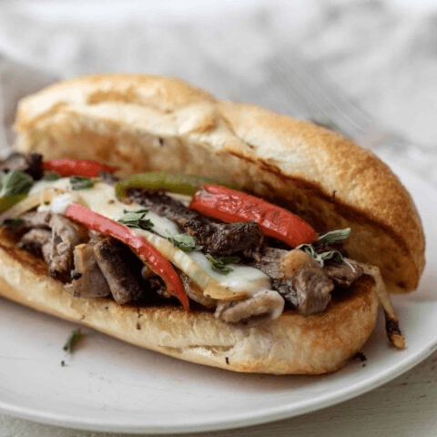 Philly Cheesesteak Sandwich.