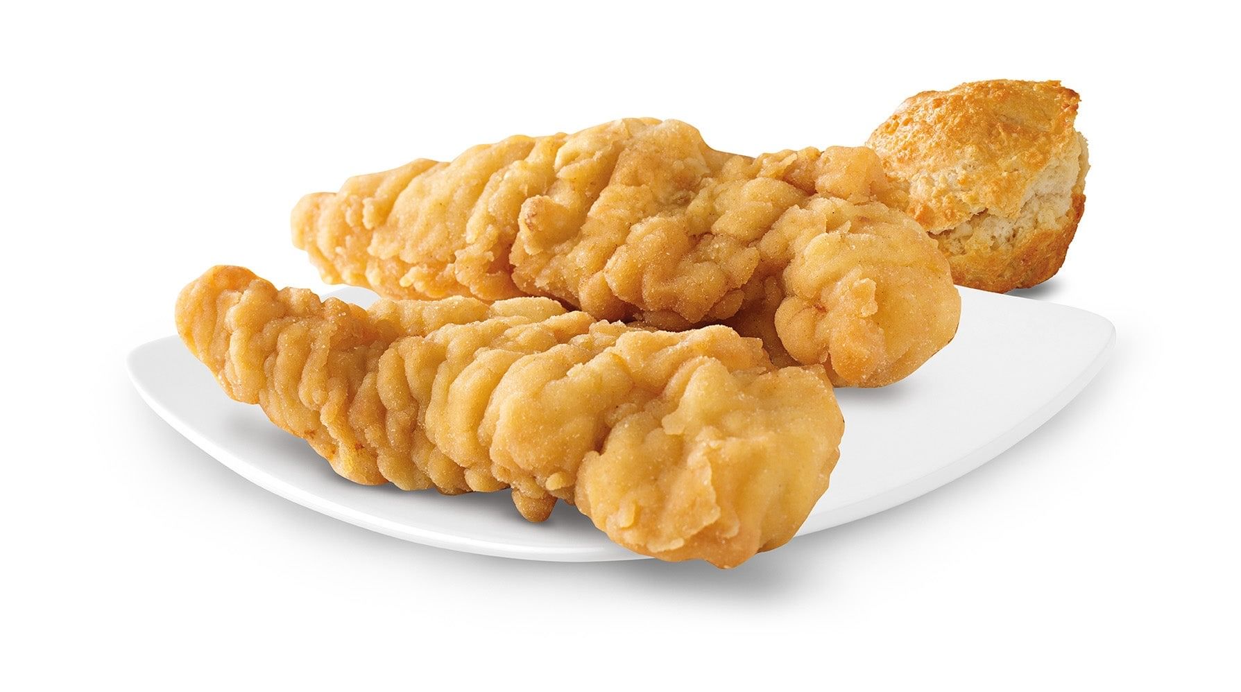 2 Jumbo Tenders w/ Biscuit.