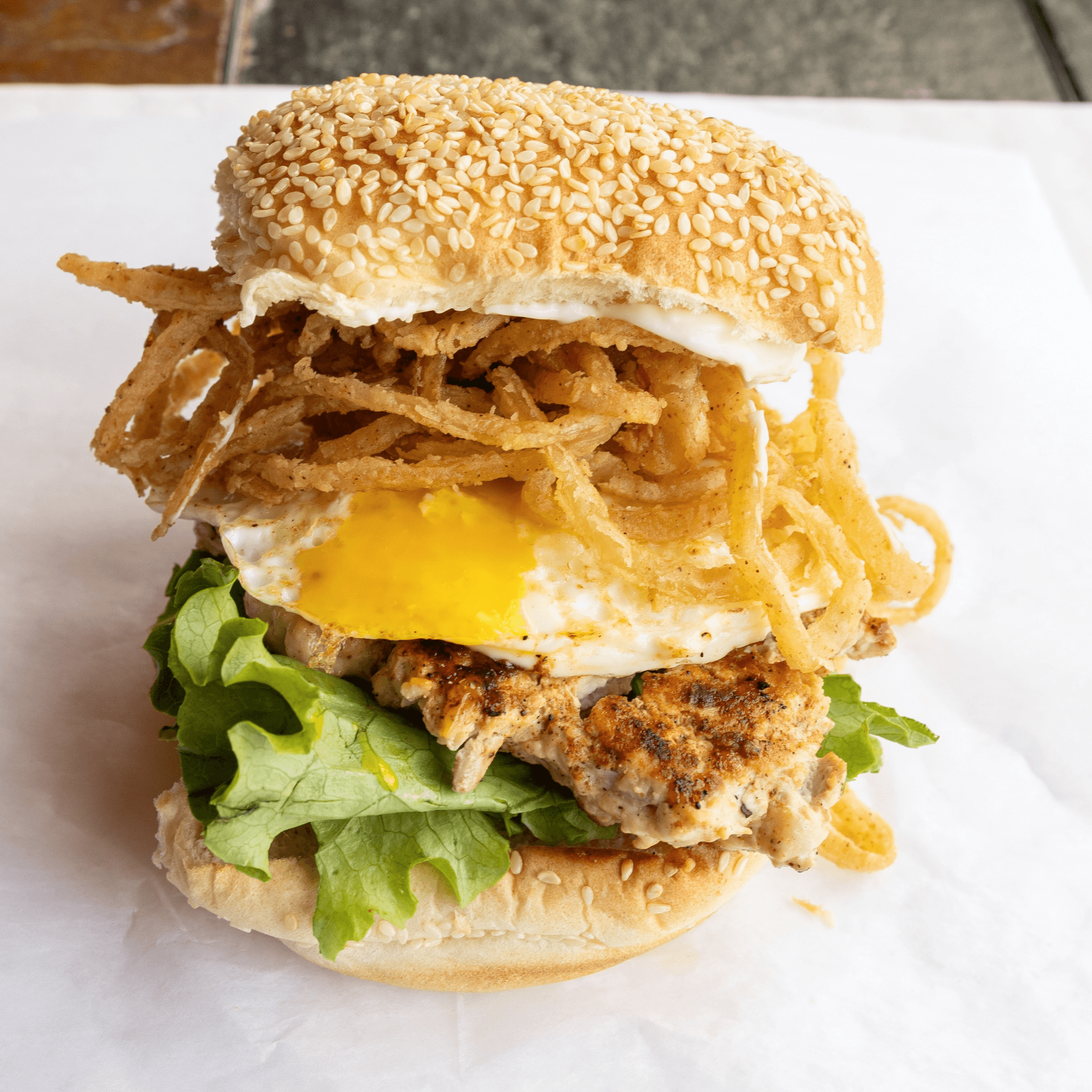 WhichCameFirst Chicken Burger.