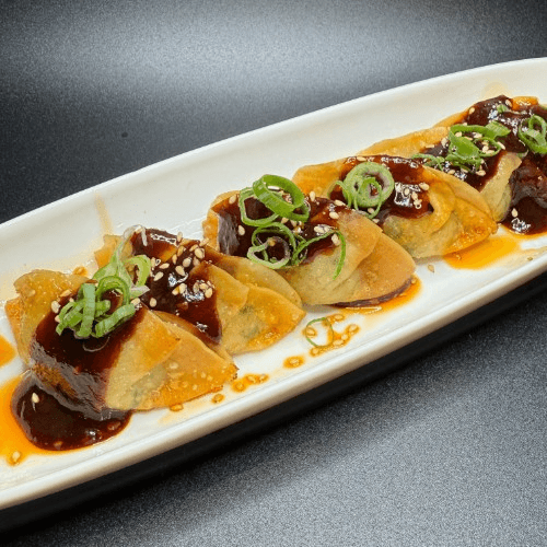G. Miso Glazed Gyoza.