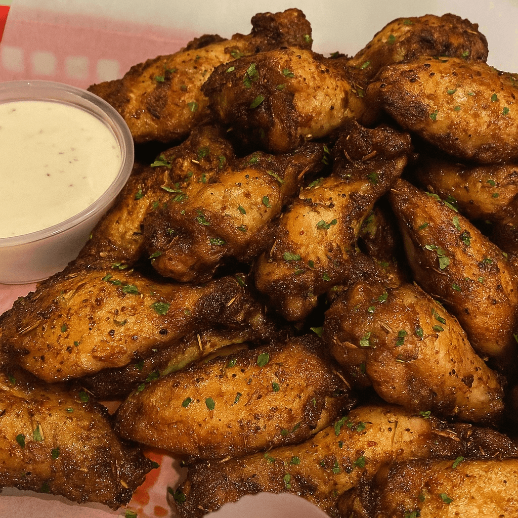 Chef's Kiss Cajun Wings.