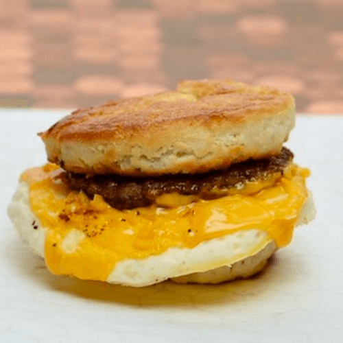 Breakfast Biscuit Sandwich.