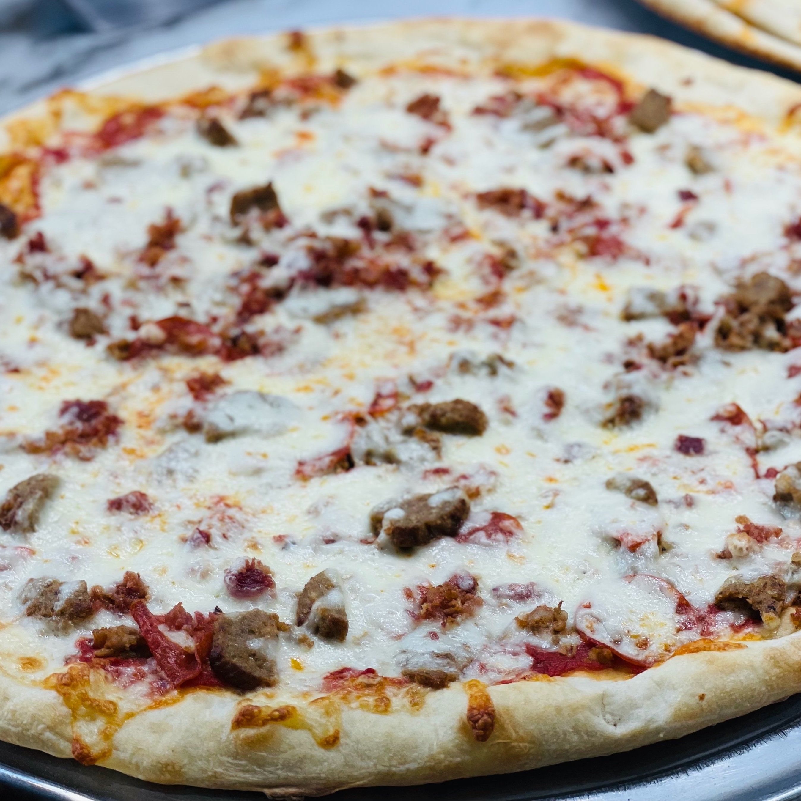 Meat Mania Pizza.