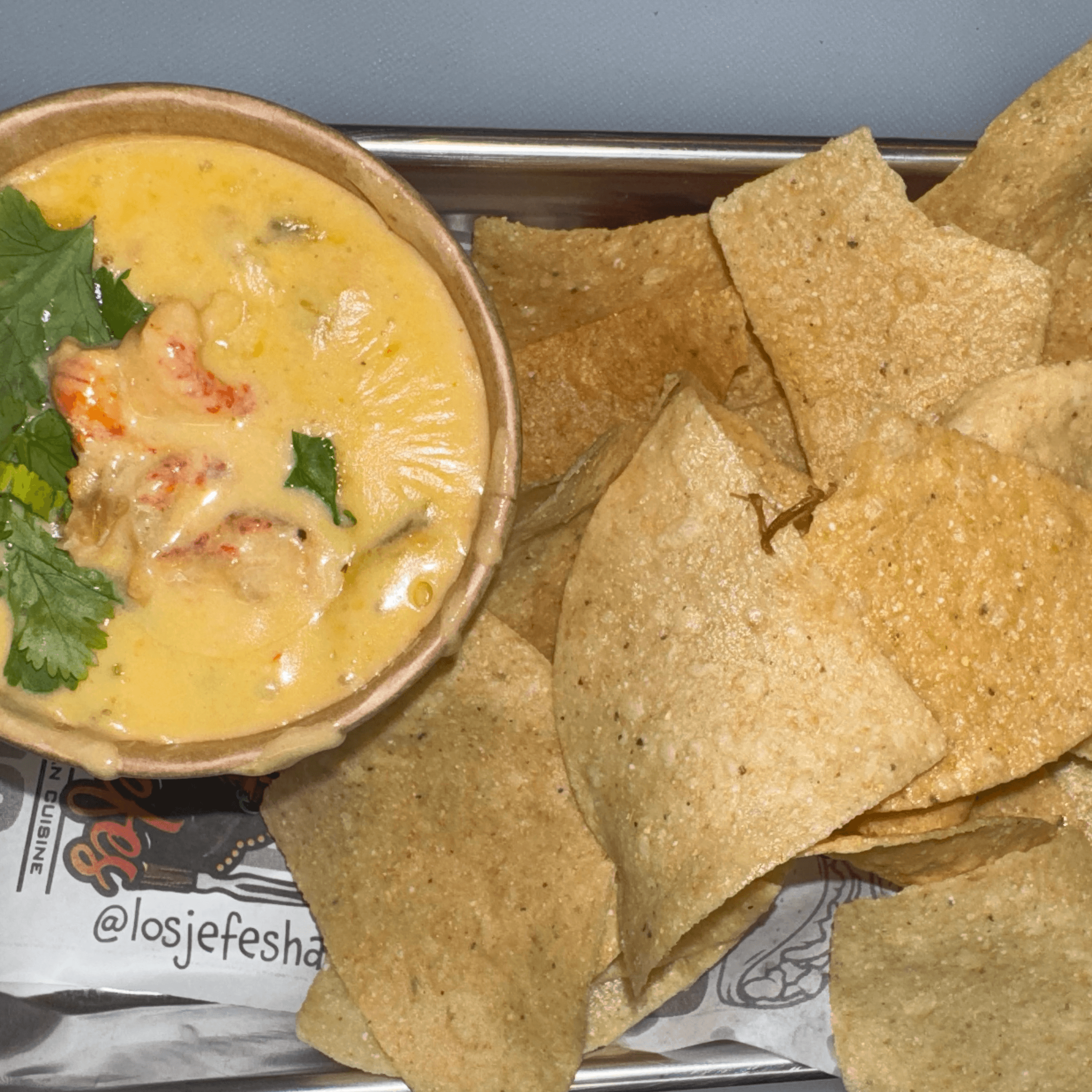 Crawfish queso dip.