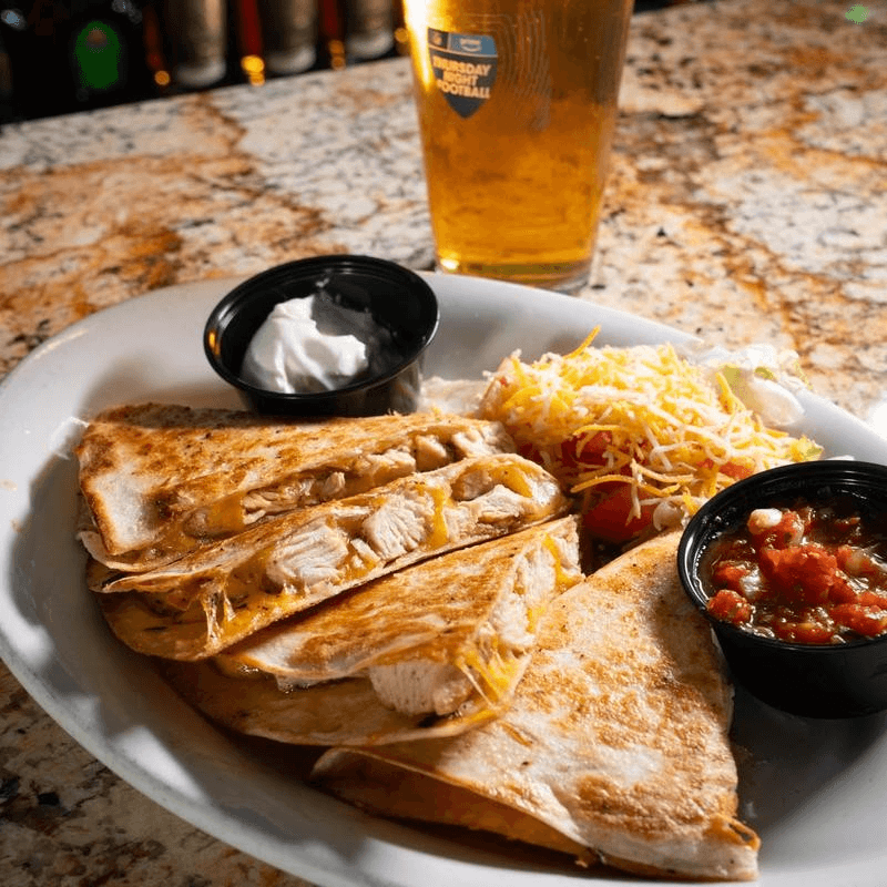 Cheese quesadilla.