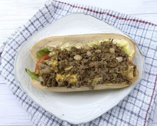 NYC Chopped Cheese on a Hero.