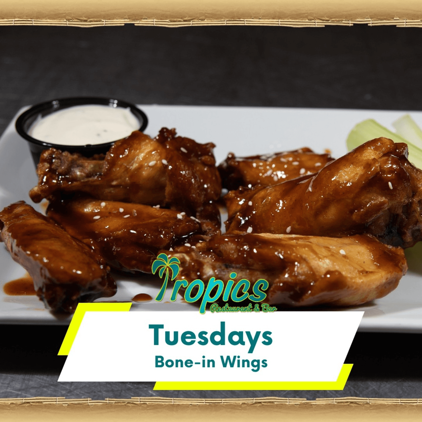 Wing Night Tuesdays at Tropics