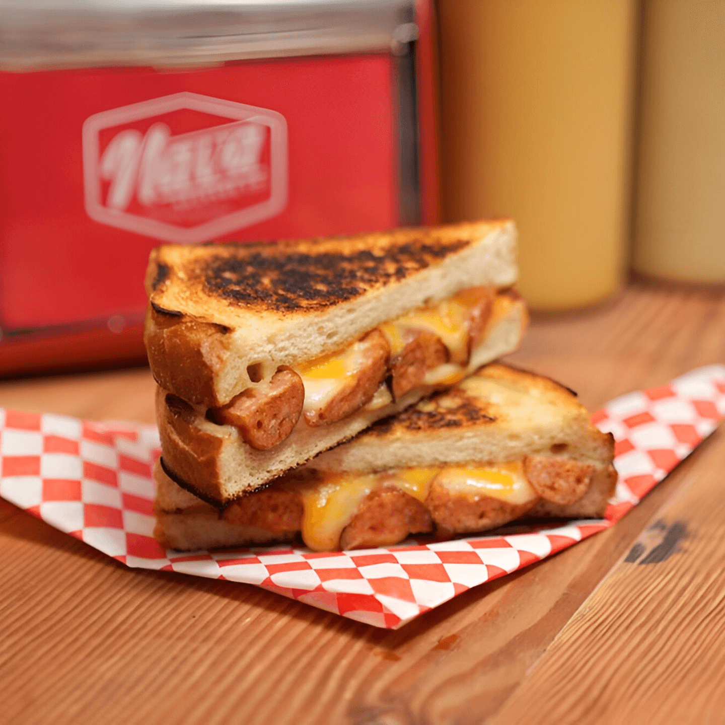 Gourmet Sausage Grilled Cheese Perfection